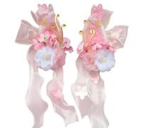 Elegant Fabric Flower Hair Clip Roleplay Hairpin Hair Barrettes Side Clip Female Hair Styling Decors Hair Pin