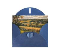 Elegant Farm With Deer Print Greeting Cards With Envelopes,Thank You,Birthdays,Christmas,Valentine