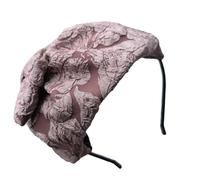 Elegant Fascinator Hat Textured Bow Headband Headwear For Girls Delicate Hair Accessories 1920s Headpiece