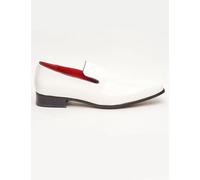Elegant Faux Leather Loafers XPOSED White 8