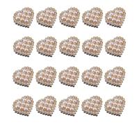 Elegant Faux Pearl Button, Decorative Handicraft Ornaments, 10x10x5 mm Fastener with Metal Base, Round White Sewing Accessory, Polished Bead with Shank Design, Clothes Embellishment for DIY Sewing