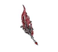 Elegant Feathered Ear Cuff Clip On Jewelry Without Pierced Gothic Accessory Unisex Alloy Dark Fashion Decoration Feather Clip On Earrings