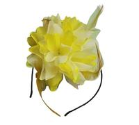 Elegant Feathered Flower Headband High Skull Hairband 20S Flapper Hairhoop For Female Teaparty Hair Shaping Accessory