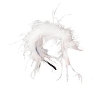 Elegant Feathered Headband Soft And Comfortable Headwear Adjustable Hair Accessory For Women And Girls