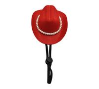 Elegant Fedoras Hat For Dog Holiday Pearls Headwear Costume Headwear Dog Cats Halloween Props For Cats Cowboy Hat Large Small Costume