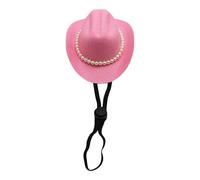 Elegant Fedoras Hat For Dog Holiday Pearls Headwear Costume Headwear Dog Cats Halloween Props For Cats Cowboy Hat Pet