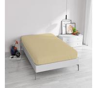 ELEGANT Fitted Sheet 35 cm, Cream, Queen Size