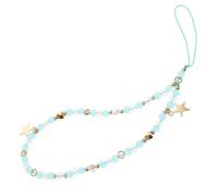 Elegant Five-pointed Star Phone Charm with Beaded Crystal and Alloy Phone Wrist Strap Versatile Anti-lost and Women in Everyday Use