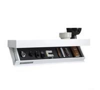 Elegant Floating Shelf with Compartment Original Wood Color - The Perfect Concealment Shelf for Stylish and Discreet Storage, a Sleek Design for a Modern Shelf Solution (White)