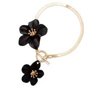 Elegant Floral Anklet Lightweight 18g Alloy Jewelry Adjustable 27cm Summers Foot Chain Flower Anklet Accessory Multi Color Alloy