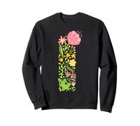 Elegant Floral Letter I Monogram Initial Alphabet Design Sweatshirt