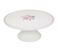 Elegant Floral Pattern Cake Stand, Durable Cake Stand For Parties, Stable Constructed Cake Display Stand Premier Housewares White One Size