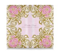 Elegant Floral Peach Gold Leather Registration and Insurance Card Holder Truck Accessories for Essential Document, Driver License, Cards, elegant floral peach gold, One Size