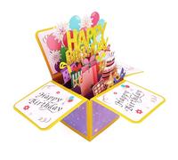 Elegant Floral Pop Up Birthday Card for Women, 3D Handcrafted Greeting Card with Envelope - Thoughtful Keepsake Gift for Sister, Mother, Daughter & Best Friend - Beautiful Party Decoration