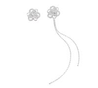 Elegant Floral Rhinestones Jewelry Sophisticated Ear Accessories Sparkling Crystal Design For Party Daily Wear Everyday Floral Earrings