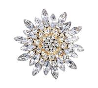 Elegant Flower Brooch For Women Stylish Acrylic Alloy Designs Multiple Color Secure Clasp Daily Wear Party Accessories