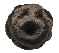 Elegant Flower Bun Hairpiece For Women Realistic Synthetic Fiber Hair Claw Clip Voluminous Updos For Quick Hairstyle Party Hair Decoration