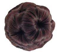 Elegant Flower Bun Hairpiece For Women Realistic Synthetic Fiber Hair Claw Clip Voluminous Updos For Quick Hairstyle Party Hair Decoration