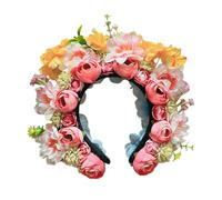 Elegant Flower Crowns Headbands Graceful Floral Headbands Silk Flower Hair Adornment For Weddings And Portraits