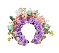 Elegant Flower Crowns Headbands Graceful Floral Headbands Silk Flower Hair Adornment For Weddings And Portraits