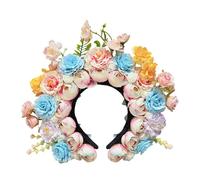 Elegant Flower Crowns Headbands Graceful Floral Headbands Silk Flower Hair Adornment For Weddings And Portraits Bridal Hair Accessory