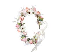 Elegant Flower Headpiece Adjustable Unique Hairpiece Comfortable Hair Hoop For Bride Bridesmaids Festives Occasion Romantics Bridal Hairband
