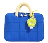 Elegant Flower Pattern Computers Bag Padded Protective Sleeve For 14Inch Notebook Devices Travel Friendly Design Flower Print Laptop Bag