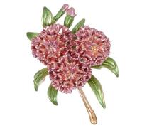 Elegant Flower Plants Lapel Pins, Decoration Hydrangea Brooch for Women, Flower Green Leaf Brooch for Suit Scarf Hat, Dress and Coats(1pcs pink)