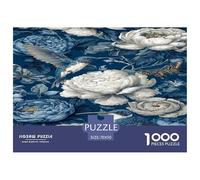 Elegant Flowers 1000 Pieces Jigsaw Puzzles for Adults Fun, Challenging & Brainteasing Beautiful Home Decoration Challenge High Difficulty 70x50cm/1000pcs