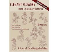 Elegant Flowers Hand Embroidery Patterns