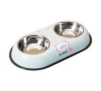 Elegant For Bowl Food Dish Set Treat Water Dispenser Stainless Steel 2 In 1 Food Water Bowls Anti-Split Double Bowl