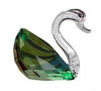 Elegant for Crystal swan decorative desktop ornaments for home use enhancing the style and ambiance of bedrooms, living rooms, and study areas (Green)