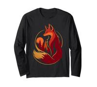 Elegant Fox Wild Animal Hunting Design Hunting Hunter Long Sleeve T-Shirt
