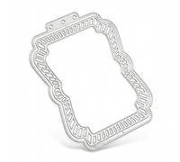 Elegant Frame Cutting Dies Templates for Card Making Decor Lace Scrapbooking Carbon Steel Die Cut Mold with 3 Punch Holes for DIY Greeting Cards, Invitations, Journaling & Paper Crafts (Antique)
