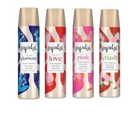 Elegant Freshness Body Spray Collection - True Love, Instant Crush, Very Pink & Into Glamour - A Set of 4 Long-Lasting, Delicate Fragrances for a Gracefully Feminine Scent All Day