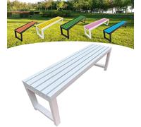 Elegant Garden Bench Outdoor Seating for 2-3 People Eco-Friendly Color Perfect for Parks Balconies Terraces and Open Spaces (100 x 40 x 45 cm)