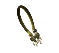 Elegant Gemstones Green Tassels Headbands Elegant Design Comfortable Headwear Great for Fashionable Women Daily Wear