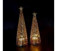 Elegant Geometric Candle Holder: Create a Cozy Christmas Atmosphere!(2 Pack)