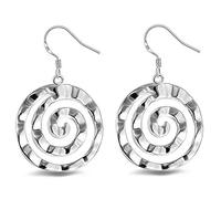 Elegant Geometric Stud Earrings Simple Round Spiral Ear Hook Dangle Earrings For Women Girls Girlfriend