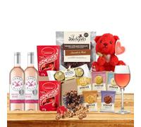 Elegant Gift Hamper for Women - Featuring Rose Wine, Ferrero Rocher Chocolates, Popcorn & Indulgent Milk Chocolate Truffles