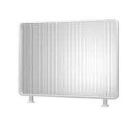 Elegant Glass Partition Divider for Dining & Office Spaces Stylish Restaurant Screen Low Half Wall for Workstations Decorative Room Divider (White 9.84x19.69in/25x50CM)