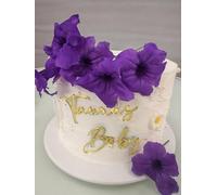 Elegant Gold Cake Topper with Taurus Zodiac Sign, Acrylic Baby Text Decoration Taurus Season/12 Zodiac Constellation Theme Birthday Zodiac Cake Decor,April/May Birthday Cake Decorations for Girl/Boy