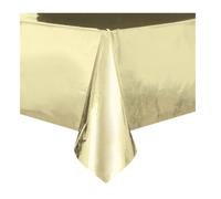 Elegant Gold Foil Rectangular Table Cover (137cm x 274cm) 1 Piece - Premium Quality, Perfect for Parties, Weddings & Events