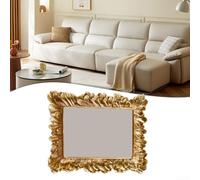 Elegant gold For leaf photo frame with lace details, resin construction for lasting use, compatible with For 6/7/8 inch photos, adds vintage charm to any room (7inch)