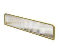 Elegant Gold Iron Room Dividers Stylish Semi Privacy Partition Screen for Dining Office Restaurant & Hotel Spaces Decorative Desk Divider for Enhanced Privacy & Aesthetics