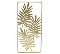 Elegant Gold Metal Wall Decor Stunning Rectangular Leaf Sculptures to Enhance Your Living Space with Modern Elegance