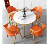 Elegant Gold Round Coffee Table for Office & Reception Stylish Balcony & Leisure Table Modern Design for Home & Events Versatile Chic Furniture Perfect for Any Space