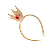 Elegant Gold Sequined Crowns Hairband Heart Rhinestones Crowns Headband For Party Birthday Celebrations All Age Hairhoop Party HairHoop