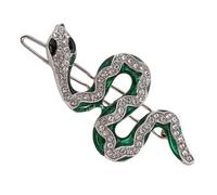 Elegant Gold Snake Hair Clip With Sparkling Rhinestones For Women Hair Decoration Hairpin For Parties And Weddings