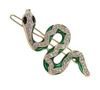 Elegant Gold Snake Hair Clip With Sparkling Rhinestones For Women Hair Decoration Hairpin For Parties And Weddings